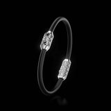 Single Bracelet Amphora, White Gold, 22 Diamonds