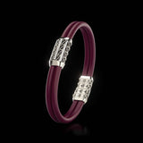 Double Bracelet Gladius, Platinum, 45 Diamonds