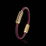 Single Bracelet Amphora, Yellow Gold, 46 Diamonds