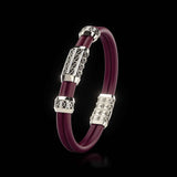 Double Bracelet Gladius, Platinum, 63 Diamonds