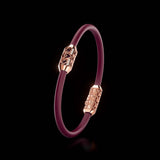 Single Bracelet Amphora, Red Gold, 16 Diamonds