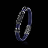 Double Bracelet Gladius, White Gold Coated
