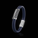 Double Bracelet Gladius, White Gold, 23 Diamonds