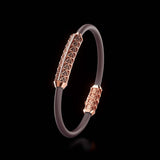 Single Bracelet Gladius, Red Gold, 31 Diamonds