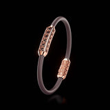 Single Bracelet Amphora, Red Gold, 46 Diamonds
