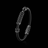 Single Bracelet Gladius, White Gold Coated