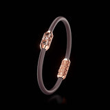 Single Bracelet Amphora, Red Gold, 22 Diamonds