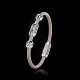 Single Bracelet Amphora, White Gold, 40 Diamonds