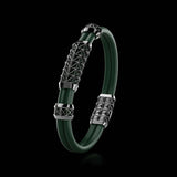 Double Bracelet Gladius, White Gold Coated