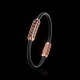 Single Bracelet Amphora, Red Gold, 46 Diamonds