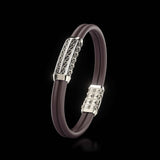 Double Bracelet Gladius, Platinum, 69 Diamonds