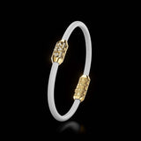 Single Bracelet Amphora, Yellow Gold, 28 Diamonds