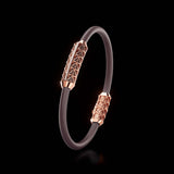 Single Bracelet Gladius, Red Gold, 23 Diamonds