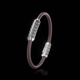 Single Bracelet Gladius, White Gold, 23 Diamonds