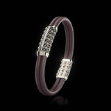 Double Bracelet Gladius, Platinum, 23 Diamonds