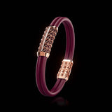 Double Bracelet Gladius, Red Gold, 23 Diamonds