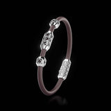 Single Bracelet Amphora, White Gold, 28 Diamonds