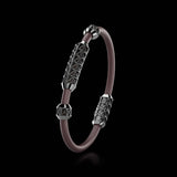Single Bracelet Gladius, White Gold Coated