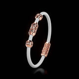 Single Bracelet Amphora, Red Gold, 40 Diamonds