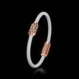 Single Bracelet Amphora, Red Gold, 28 Diamonds
