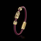 Single Bracelet Amphora, Yellow Gold, 40 Diamonds