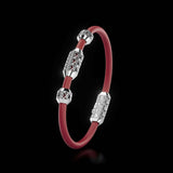 Single Bracelet Amphora, White Gold