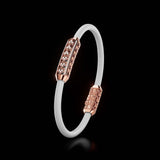 Single Bracelet Amphora, Red Gold, 64 Diamonds