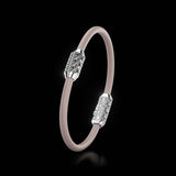 Single Bracelet Amphora, White Gold