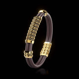 Double Bracelet Gladius, Yellow Gold