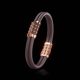 Double Bracelet Gladius, Red Gold