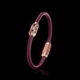 Single Bracelet Amphora, Red Gold, 22 Diamonds