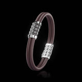 Double Bracelet Gladius, White Gold