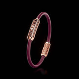 Single Bracelet Amphora, Red Gold, 52 Diamonds