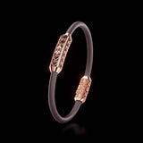 Single Bracelet Amphora, Red Gold, 52 Diamonds