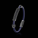 Single Bracelet Gladius, White Gold Coated