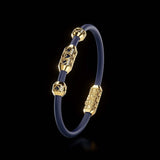 Single Bracelet Amphora, Yellow Gold, 28 Diamonds