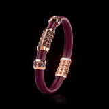 Double Bracelet Gladius, Red Gold, 21 Diamonds