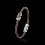 Single Bracelet Amphora, White Gold