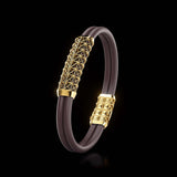Double Bracelet Gladius, Yellow Gold
