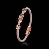Single Bracelet Amphora, Red Gold, 40 Diamonds