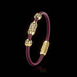 Single Bracelet Amphora, Yellow Gold, 46 Diamonds