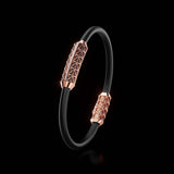 Single Bracelet Gladius, Red Gold, 23 Diamonds