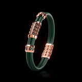 Double Bracelet Gladius, Red Gold, 21 Diamonds