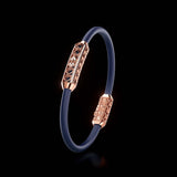 Single Bracelet Amphora, Red Gold, 52 Diamonds