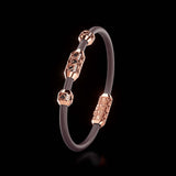 Single Bracelet Amphora, Red Gold, 28 Diamonds