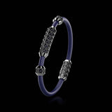 Single Bracelet Gladius, White Gold Coated