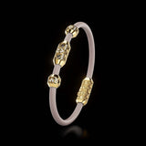 Single Bracelet Amphora, Yellow Gold, 40 Diamonds