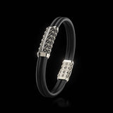 Double Bracelet Gladius, Platinum, 23 Diamonds