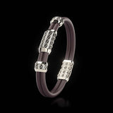 Double Bracelet Gladius, Platinum, 63 Diamonds