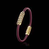 Single Bracelet Amphora, Yellow Gold, 64 Diamonds